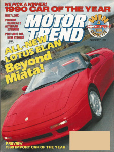 MOTOR TREND 1990 FEB - COMET PACE CAR, ELAN, STINGER